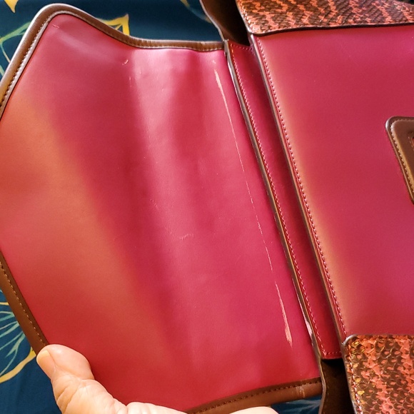 Coach Glove Tanned Snakeskin Courier - Picture 7 of 10